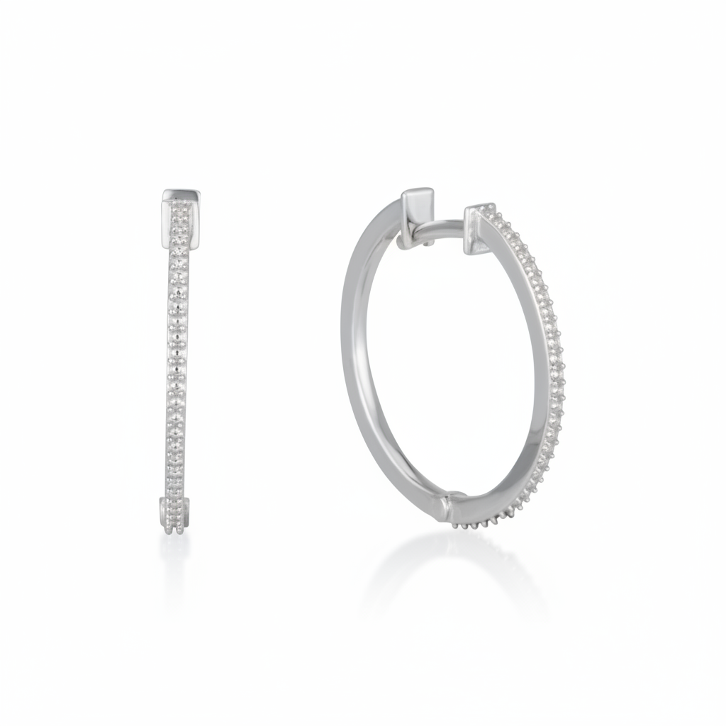 עגיל חישוק לשיבוץ - טקסס קטן