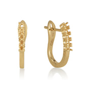 עגיל לשיבוץ - קרוליינה