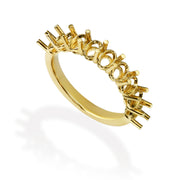 טבעת לשיבוץ חצי אובל 2 שיניים