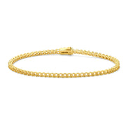 צמיד טניס לשיבוץ - שיניים עגולות