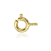 סוגר ספרינג קלאסי מזהב צהוב 14 קראט, גימור מבריק ומנגנון סגירה בטיחותי מבית ברכת זהב