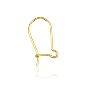 מתלה לעגיל חוט מנוף אחורי מברכת זהב 14 קראט זהב צהוב