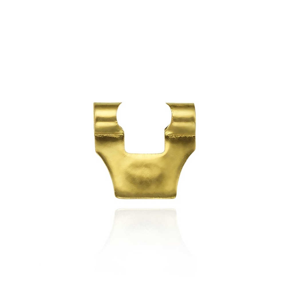 סוגר אומגה מזהב צהוב לעגילים של ברכת זהב