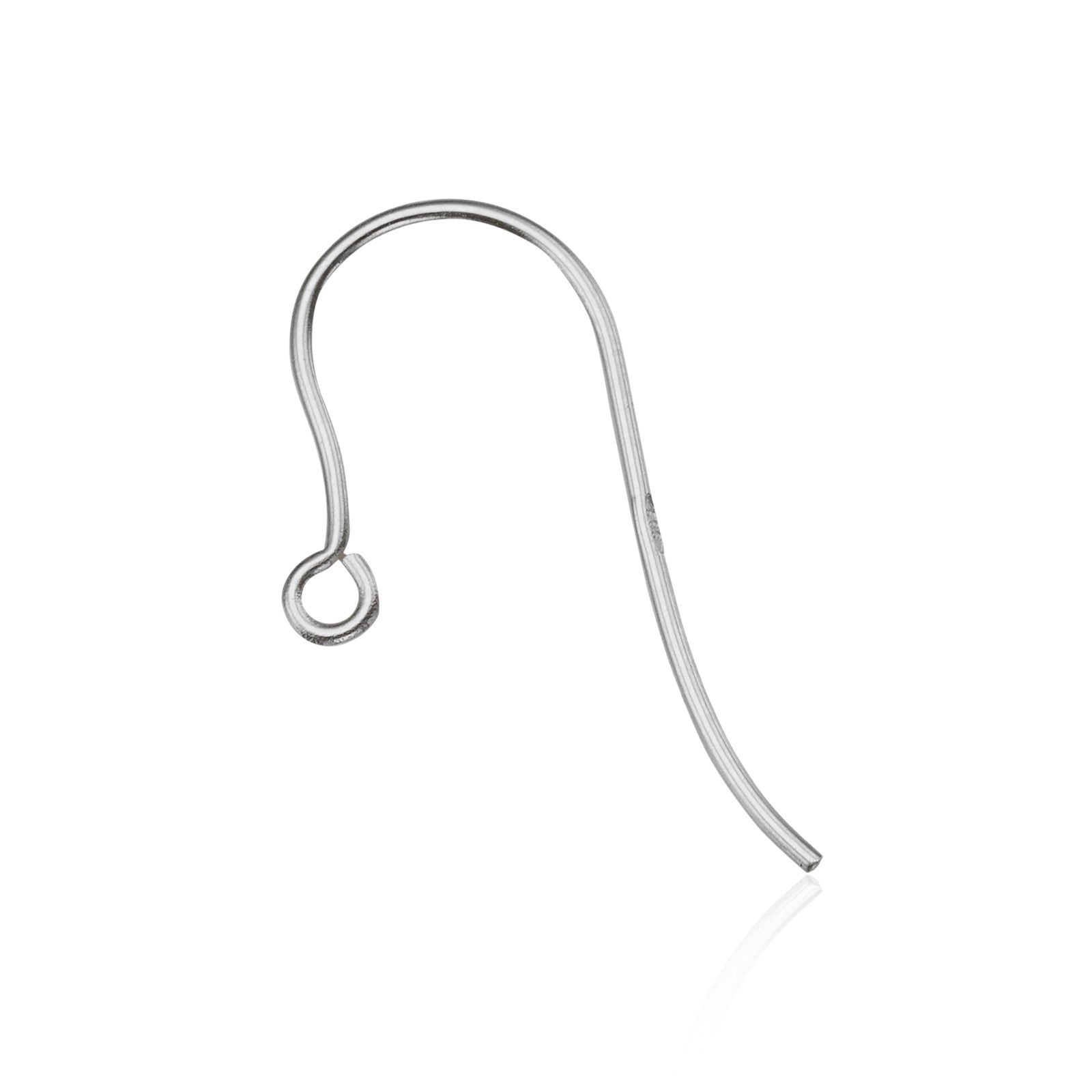 מתלה לעגיל חוט זהב לבן 14 קראט, בסיס איכותי לעגילים תלויים - ברכת זהב