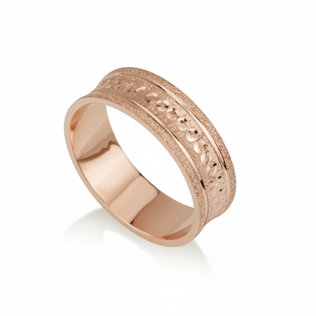 טבעת נישואין ורד