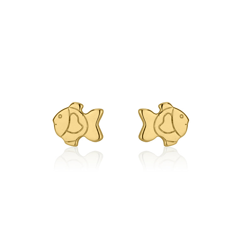 עגיל ילדות צמוד דג