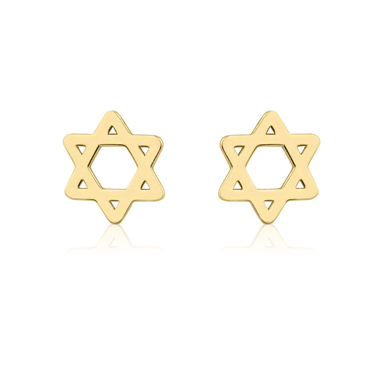 עגיל ילדות צמוד כוכב מגן דוד