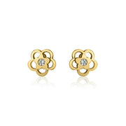 עגיל ילדות צמוד פרח אנט