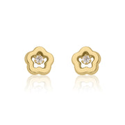 עגיל ילדות צמוד פרח אביבית