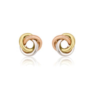 עגיל ילדות צמוד עיגול קארמה משולב