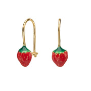 עגיל ילדות תלוי תות שדה