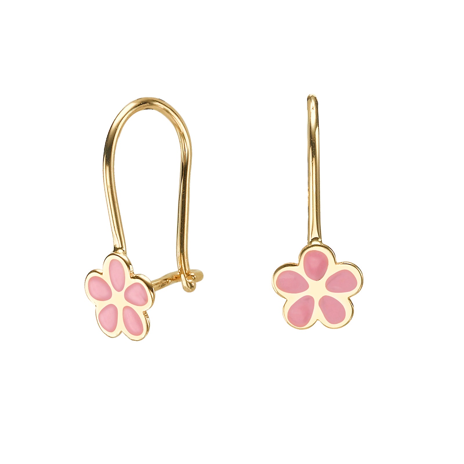 עגיל ילדות תלוי פרח לוטן