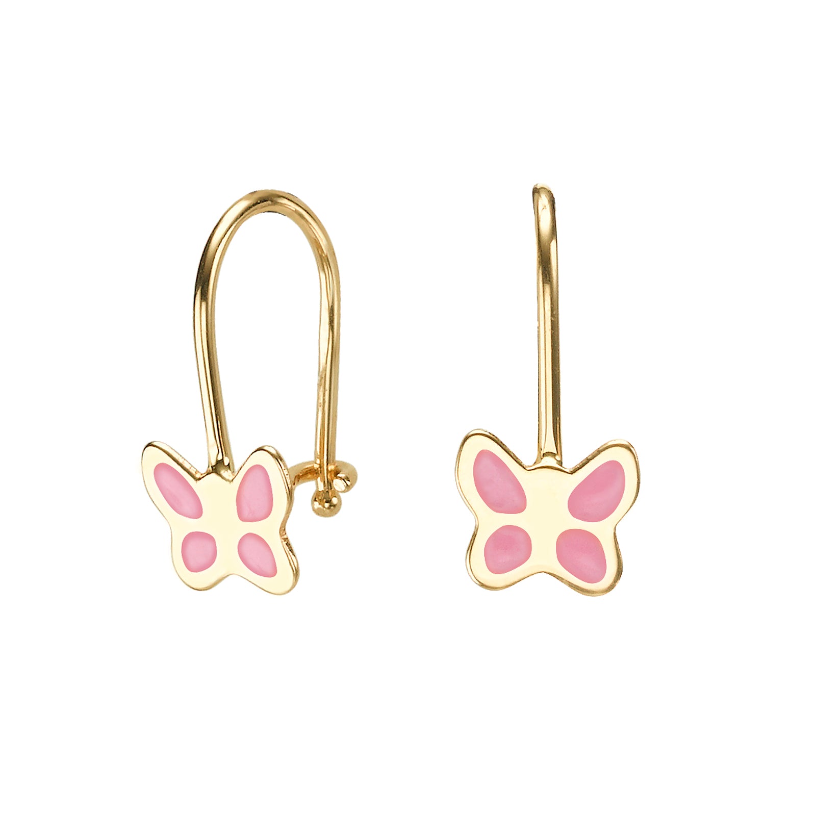 עגיל ילדות תלוי פרפר מהפנט