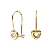 עגיל ילדות תלוי לב מייסי