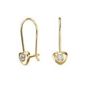 עגיל ילדות תלוי לב אריאנה