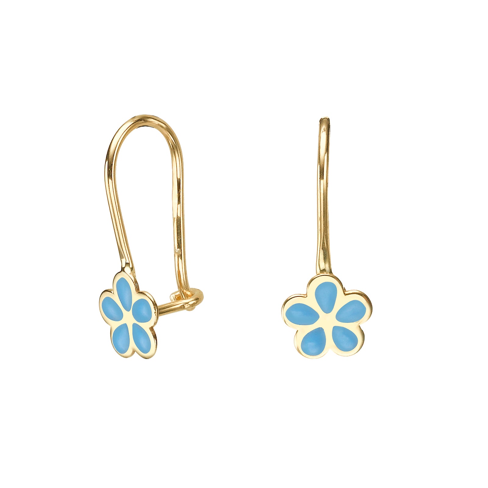 עגיל ילדות תלוי פרח לוטן