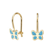 עגיל ילדות תלוי פרפר מהפנט