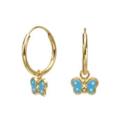 עגיל ילדות תלוי פרפר ארבל