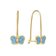 עגיל ילדות תלוי פרפר שמיימי