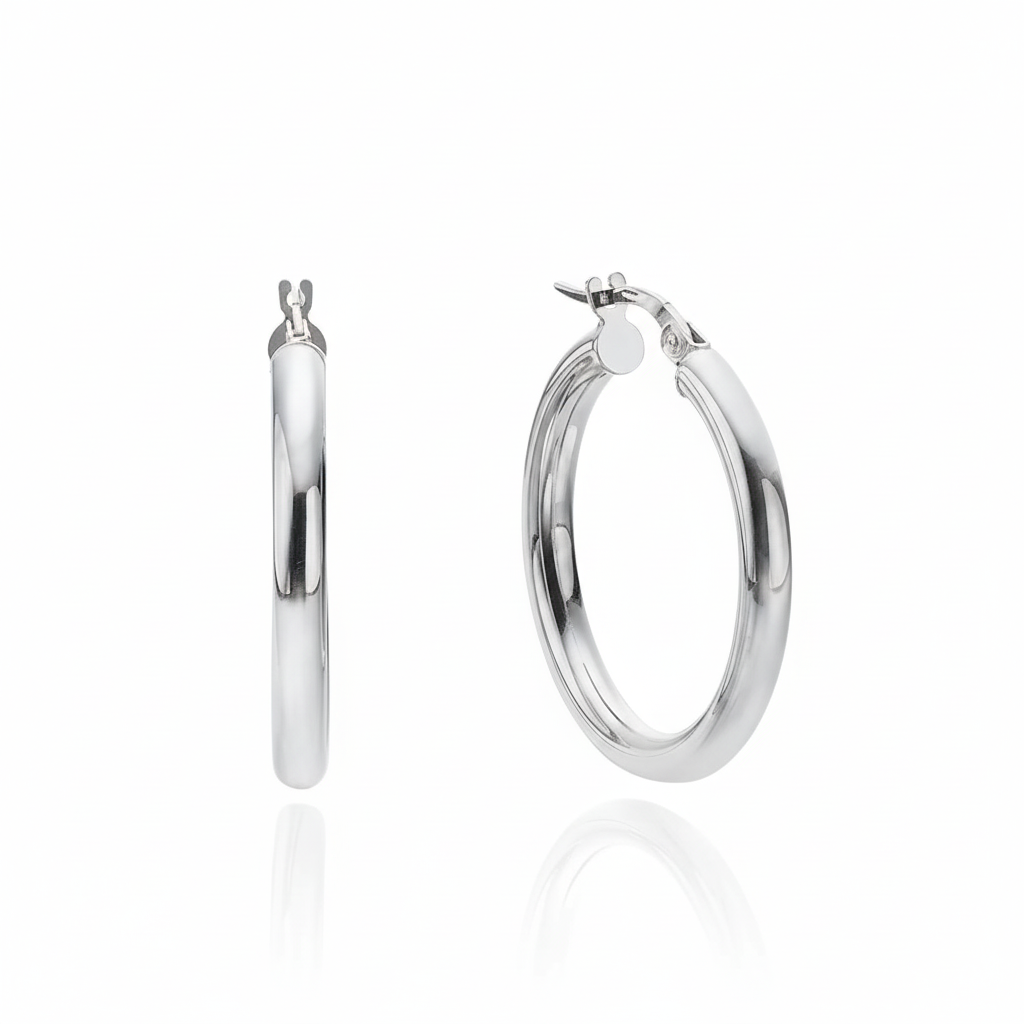 עגילי חישוק מנוף - עובי 3 - קוטר חיצוני 26