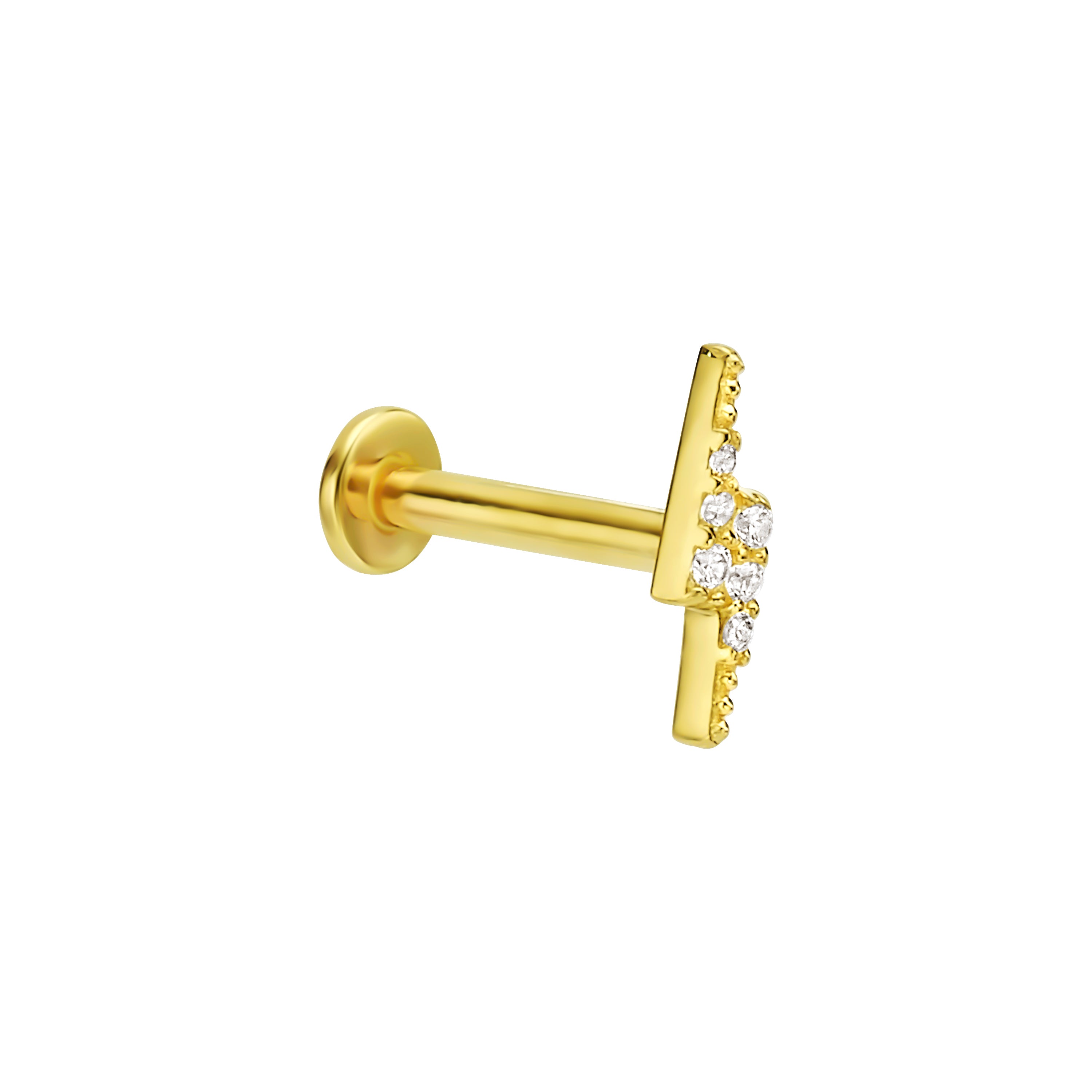 פירסינג ברק עם זירקונים