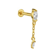 פירסינג מרקיזה עם שרשרת