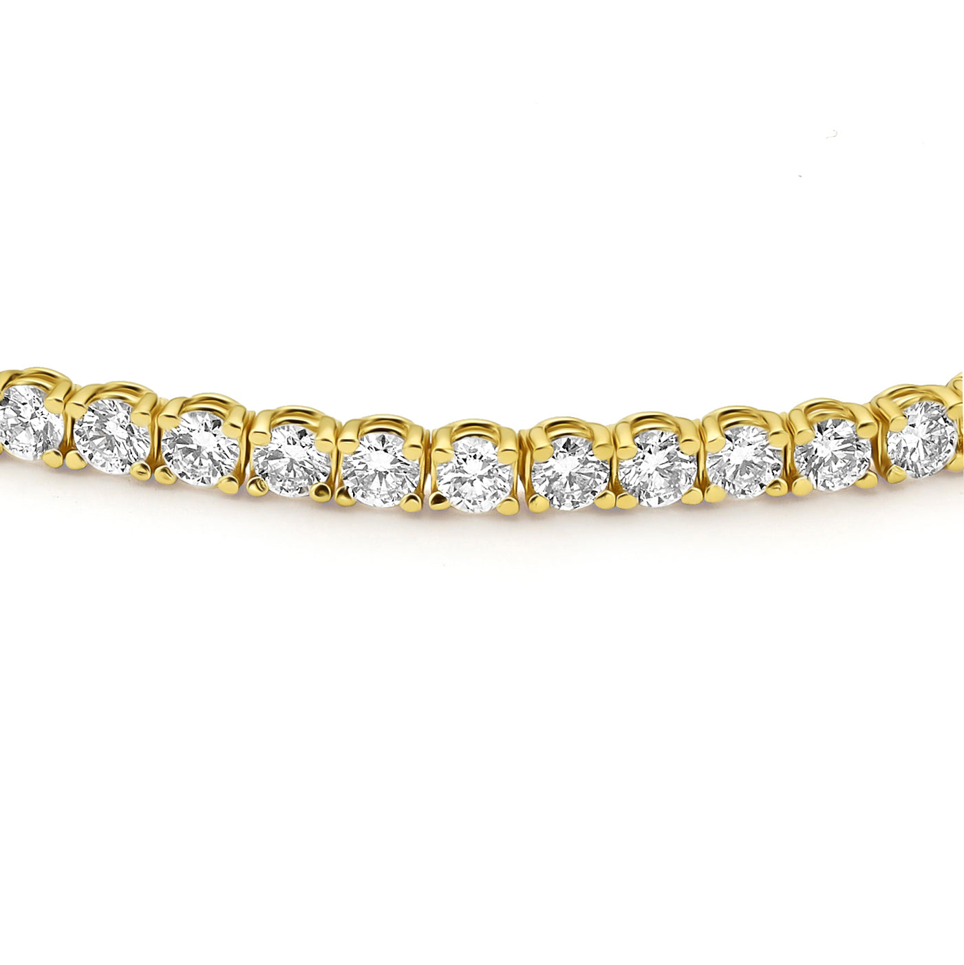 צמיד טניס משובץ יהלומי מעבדה - עגולים