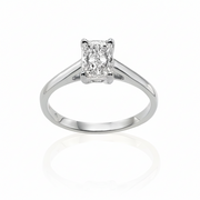 טבעת סוליטר משובצת יהלום מעבדה - רדיאנט