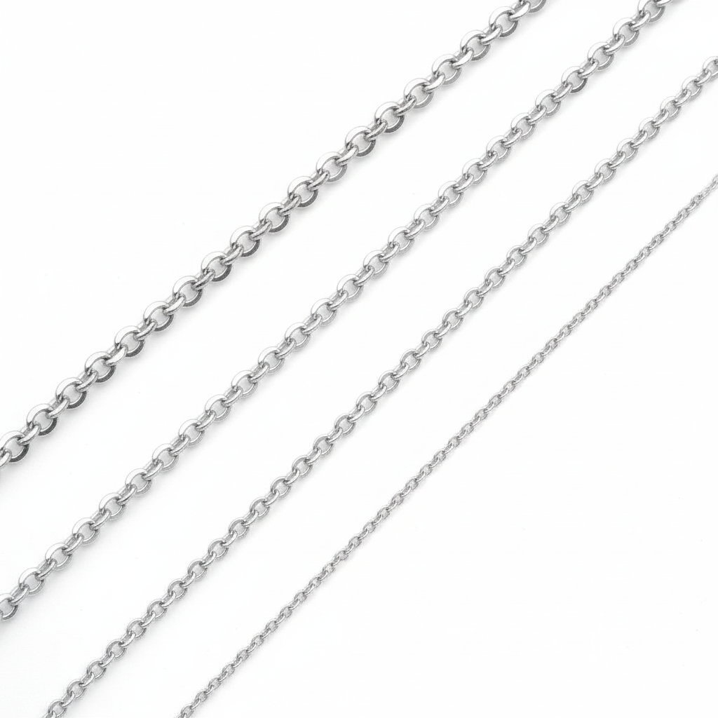 שרשרת רולו לפי מטר זהב 14K