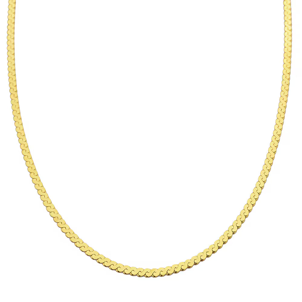 שרשרת סרפנטינה זהב 14K